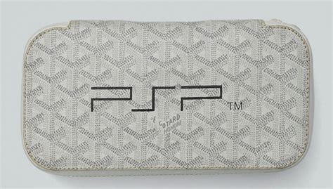 goyard psp case|Pharrell’s solid gold PSP by Jacob and Co. and custom Goyard .